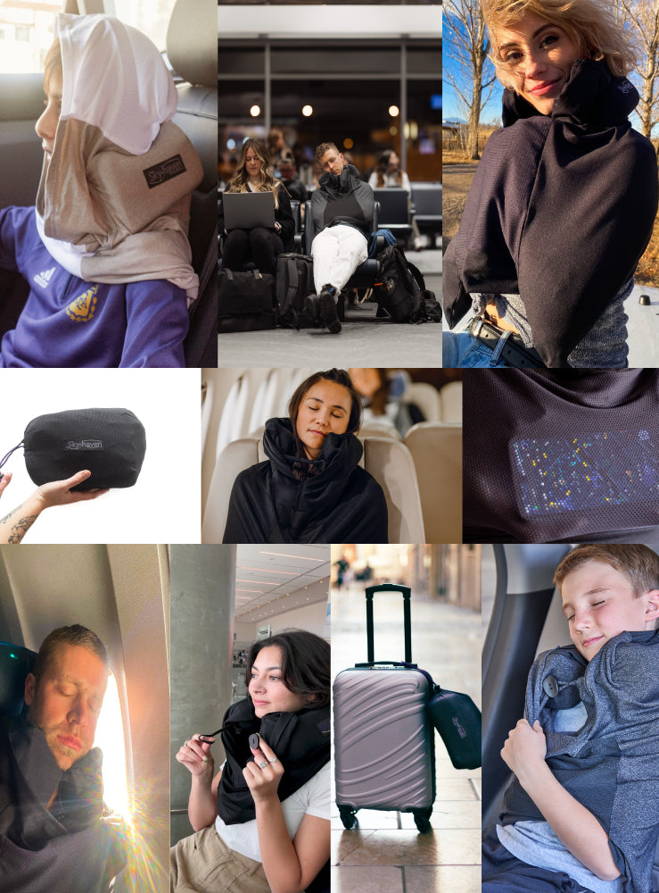 SKY-HAVEN TRAVEL home of the SLOODIE- best travel pillow for airplanes